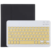 TG11B Detachable Bluetooth Yellow Keyboard + Microfiber Leather Tablet Case for iPad Pro 11 inch (2020), with Pen Slot & Holder, Yellow Keyboard