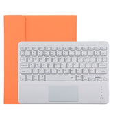 TG11BC Detachable Bluetooth White Keyboard Microfiber Leather Tablet Case for iPad Pro 11 inch (2020), with Touchpad & Pen Slot & Holder, White Keyboard