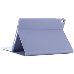 TG-102BCS Detachable Bluetooth White Keyboard + Microfiber Leather Tablet Case for iPad 10.2 inch / iPad Air (2019), with Touch Pad & Backlight & Pen Slot & Holder, White Keyboard