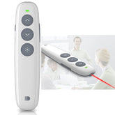 Doosl DSIT007 2.4GHz Rechargeable Powerpoint Presentation Wireless Cliker Remote Control Pen, Control Distance: 10m(White), DSIT007
