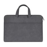 ST06 Waterproof PU Leather Zipper Hidden Portable Strap One-shoulder Handbag for 13.3 inch Laptops, with Suitcase Belt, ST06 13.3 inch Dark Gray, ST06 13.3 inch Pink, ST06 13.3 inch Light Grey