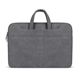 ST06S Waterproof PU Leather Zipper Hidden Portable Strap One-shoulder Handbag for 14.1 inch Laptops, with Magic Stick & Suitcase Belt, ST06S 14.1 inch Dark Gray, ST06S 14.1 inch Pink, ST06S 14.1 inch Light Grey