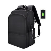 Polyester Laptop Backpack for Below 15 inch Laptops, with USB Interface Trunk Trolley Strap