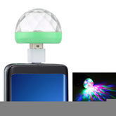 4W RGB USB LED Crystal Magic Ball Stage Light with Type-C Adapter, with Type-C Adapter