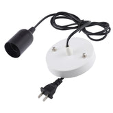 E27 Wire Cap Lamp Holder Chandelier Power Socket with Base & 1.5m Extension Cable, US Plug, E27