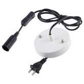 E14 Wire Cap Lamp Holder Chandelier Power Socket with Switch & Base & 1.5m Extension Cable, US Plug, E14