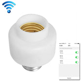 200W Max E27 APP Remote Control WiFi Smart Light Bulb Adapter Lamp Base Works with Alexa Echo & Google Home, AC 100-250V, APP Control