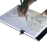 Ultra-thin A4 Size Portable USB LED Artcraft Tracing Light Box Copy Board Brightness Control for Artists Drawing Sketching Animation and X-ray Viewing, Brightness Control No Charger