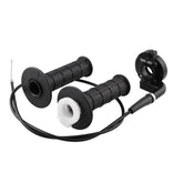 MB-MH028-BK Motorcycle Grips 22mm Handle Throttle Clamp Hand Grip with Throttle Cable for 110-250CC ATV Quad Pit Dirt Bike Motocross Racing, MB-MH028-BK