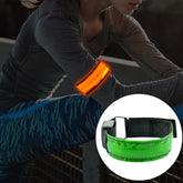 LED Flash Safety Reflective Nylon Light Rechargeable Sports Wrist Belt, Rechargeable Yellow, Rechargeable Green, Rechargeable Blue, Rechargeable Red