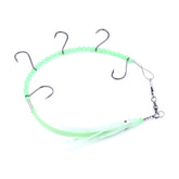 HENGJIA 32cm/7g Fishing Knife Fish Wire Luminous Night Light Octopus Squid Hook 5 Hooks