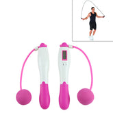 Digital Professional Counting Jump Rope Sports Ball Counter Skipping Rope, Jump Rope with Ball (Pink), Jump Rope with Ball (Blue), Jump Rope with Ball (Green)