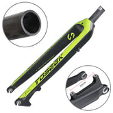 TOSEEK Ultra Light 27.5 Inch 405mm Mountain Bike Full Carbon Front Fork Straight Head Tube Disc Brake, 27.5 Inch 405mm