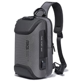 BANGE Men Security USB Chest Bag Portable Outdoor Shoulder Bag, Outdoor Shoulder Bag