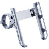 BIKERSAY MP007 Universal Aluminum Alloy Motorcycle Bicycle Phone Holder, MP007(Titanium Color)