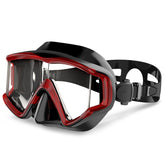 DM600 Silica Gel Diving Mask Swimming Goggles Diving Equipment for Adults, DM600 (Red + Black), DM600 (White), DM600 (Black), DM600 (Black Blue)