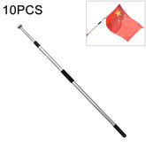 3M 2 Knots Multi-function Telescopic Stainless Steel Teaching Stick Guide Flagpole Signal Flag, 3M 2 Knots