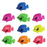10 PCS Aquarium Articles Decoration Plastic Floating Fake Fish, Size: 5*3cm, Aquarium Fake Fish Decoration