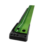 PGM Golf Mini Putting Mat Push Rod Trainer 3m, with Auto Ball Return Fairway, 3m, with Auto Ball Return Fairway