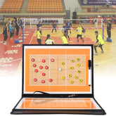 Volleyball Coach Board Plate Handball Coaching Sets Volley Ball Equipment Training Magnetic Grains & Pen, Color folding