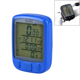 SUNDING 563A Bike Bicycle Waterproof Wired LCD Screen Luminous Mileage Speedometer Odometer, English Version, 563A(Blue), 563A(Yellow), 563A(Black)