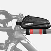 WILD MAN EX Waterproof Front Bag MTB Mobile Phone Sets Bicycle Tube Bag Riding Accessories, EX