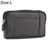 Sports Denim Universal Phone Bag Waist Bag for 5.5~6.3 inch Smartphones, Size: L, L