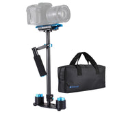 PULUZ 38.5-61cm Carbon Fibre Handheld Stabilizer for DSLR & DV Digital Video & Cameras, Load Range: 0.5-3kg, P60T Blue, P60T Red