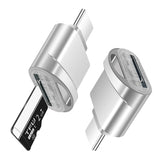 USB-C / Type-C 3.1 to Micro SD Card (TF Card) Reader Adapter, Silver