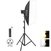 PULUZ 120W Photo Studio Strobe Flash Light Kit with Softbox Reflector & Tripod, Rectangle 120W 2700K-6500K Light Kit UK Plug, Rectangle 120W 2700K-6500K Light Kit US Plug, Rectangle 120W 2700K-6500K Light Kit EU Plug