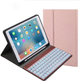 508A Detachable Bluetooth Keyboard + Horizontal Flip Leather Tablet Case with Holder & Colorful Backlight for iPad Pro 9.7 inch, iPad Air, iPad Air 2, iPad 9.7 inch (2017), iPad 9.7 inch (2018), 508A Black, 508A Champagne Gold, 508A Wine Red, 508A Blue