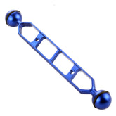 PULUZ 9.0 inch 22.8cm Aluminum Alloy Dual Balls Arm, Ball Diameter: 25mm, 9.0 inch (Red), 9.0 inch (Black), 9.0 inch (Blue)