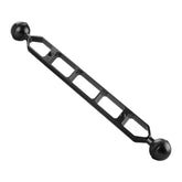 PULUZ 11.0 inch 27.9cm Aluminum Alloy Dual Balls Arm, Ball Diameter: 25mm, 11.0 inch (Black), 11.0 inch (Blue), 11.0 inch (Red)