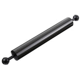 PULUZ 14.56 inch 37cm Length 40mm Diameter Dual Balls Carbon Fiber Floating Arm, Ball Diameter: 25mm, Buoyancy: 300g, 14 inch 300g Buoyancy
