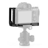 PULUZ 1/4 inch Vertical Shoot Quick Release L Plate Bracket Base Holder for Sony A9 (ILCE-9) / A7 III/ A7R III, For Sony A9 (Black), For Sony A9 (Red)