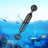 PULUZ 5 inch 13cm Length 20.8mm Diameter Dual Balls Carbon Fiber Floating Arm, Ball Diameter: 25mm, 5 inch Black, 5 inch Blue, 5 inch Red