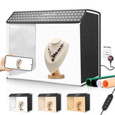 PULUZ Photo Studio Light Box Portable 60 x 40cm Cuboid Photography Studio Tent Kit with 6 Color Backdrops, 60 x 40cm (UK), 60 x 40cm (EU), 60 x 40cm (AU), 60 x 40cm (US)
