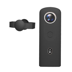 PULUZ Silicone Protective Case with Lens Cover for Ricoh Theta SC2 360 Panoramic Camera, Silicone Case For Ricoh Theta SC2(Black)