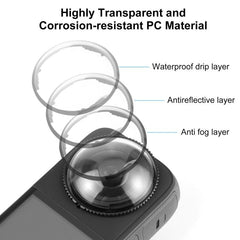 For Insta360 X4 PULUZ Rotation PC Lens Guard Protective Cover, For Insta360 X4 PC Lens Guard