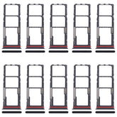 For Motorola Moto G04 10pcs Original SIM Card Tray + SIM Card Tray + Micro SD Card Tray, For Motorola Moto G04(Original), For Motorola Moto G04