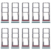 For Motorola Moto G04s 10pcs Original SIM Card Tray + SIM Card Tray + Micro SD Card Tray, For Motorola Moto G04s, For Motorola Moto G04s(Original)