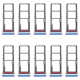 For Motorola Moto G04s 10pcs Original SIM Card Tray + SIM Card Tray + Micro SD Card Tray, For Motorola Moto G04s, For Motorola Moto G04s(Original)