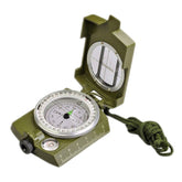 GoldGood DC60-2A Outdoor Multi-function Military Travel Geology Pocket Prismatic American Compass with Luminous Display(Army Green), DC60