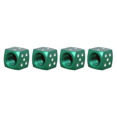 Universal 8mm Dice Style Aluminium Alloy Car Tire Valve Caps, Pack of 4, Dice Style 5, Dice Style 5, Dice Style 4, Dice Style, Dice Shape 5