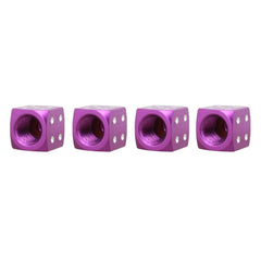 Universal 8mm Dice Style Aluminium Alloy Car Tire Valve Caps, Pack of 4, Dice Style, Dice Shape 5, Dice Style 5, Dice Style 5, Dice Style 4