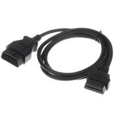 ELM327 OBDII 16 Pin to 16 Pin Bluetooth Car Diagnostic Cable, Length: 1.5m, 16 Pin to 16 Pin
