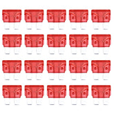 100 PCS Auto Mini Blade Fuse (30A) , DC 12V, 10A Red