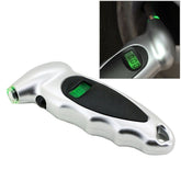 1/4 inch LCD Display Screen Digital Tire Gauge with LED Light, Pressure Range: 0-100PSI, 1/4 inch