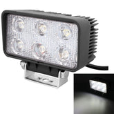 LML-1518 18W 1260-1350LM Epistar 6 LED White 30 Degree Spot Beam Car LED Light Waterproof IP67, DC 10-30V, Spot Light+18W 1350LM