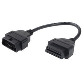 16 Pin Female to 16 Pin Male OBDII Diagnostic Cable, 16 Pin Female to 16 Pin Male